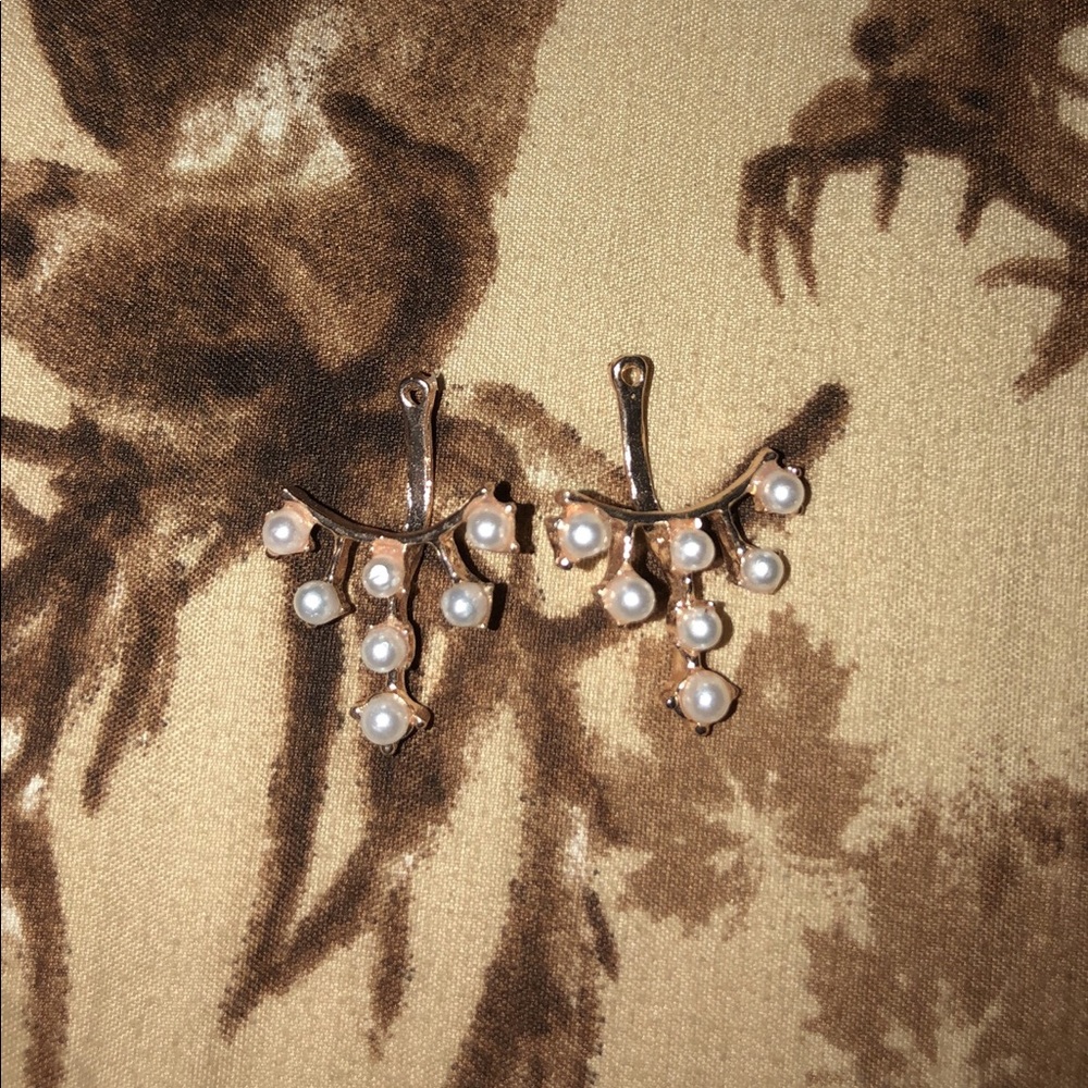 dangle pearl earrings